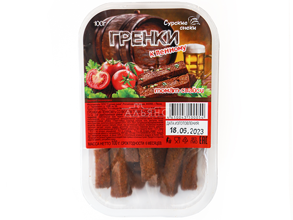 Сурские гренки Томат спайси (100 гр) в Муроме
