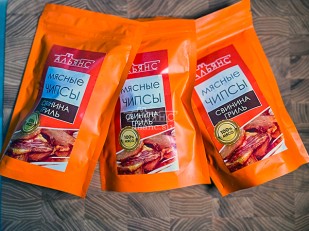 Сурские гренки Сметана с луком (100 гр): Мясо (АЛЬЯНС) вяленое свинина 