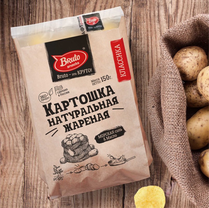 Картофель «Бруто» с солью 130 гр. в Муроме