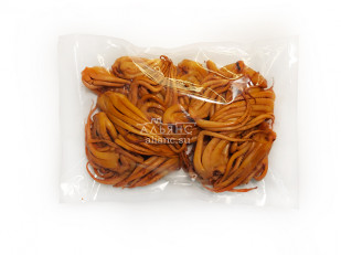 Тюлька вяленая: Кальмар щупальца (мелкие) холодного копчения